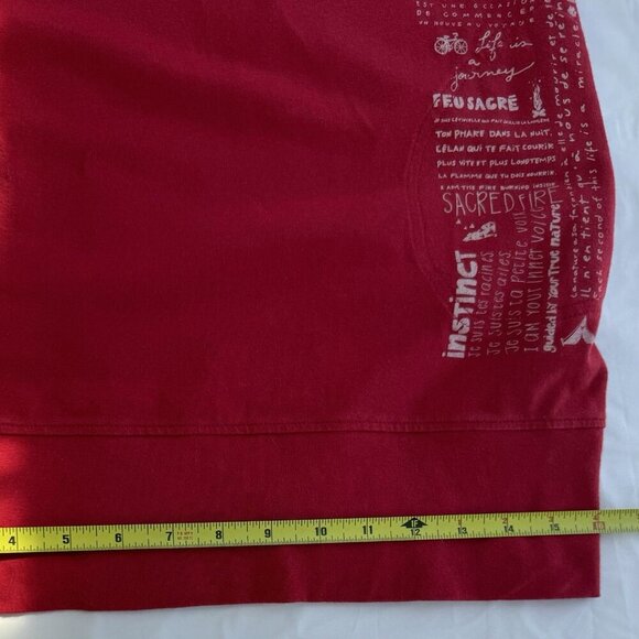 Message Factory Women Red Tunic Long Sleeves Size Medium - Picture 7 of 15